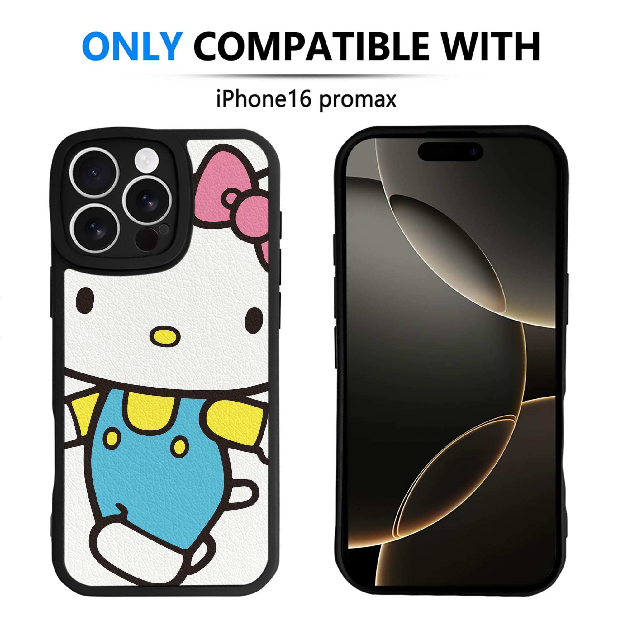（画像用） Hello Kitty ハローキティ 【iPhone 16シリーズ対応】シリコンスマホケース（レザー調） 材質：シリコン